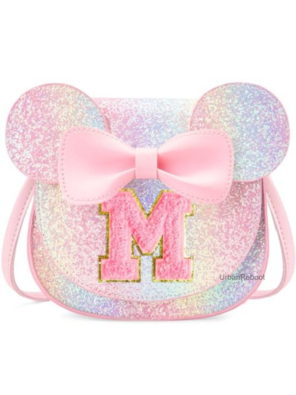 Toddler Girls Initial Purse PU Leather Crossbody Mini Bag Gift